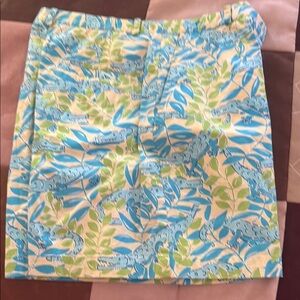 Colorful Alligator Print Short